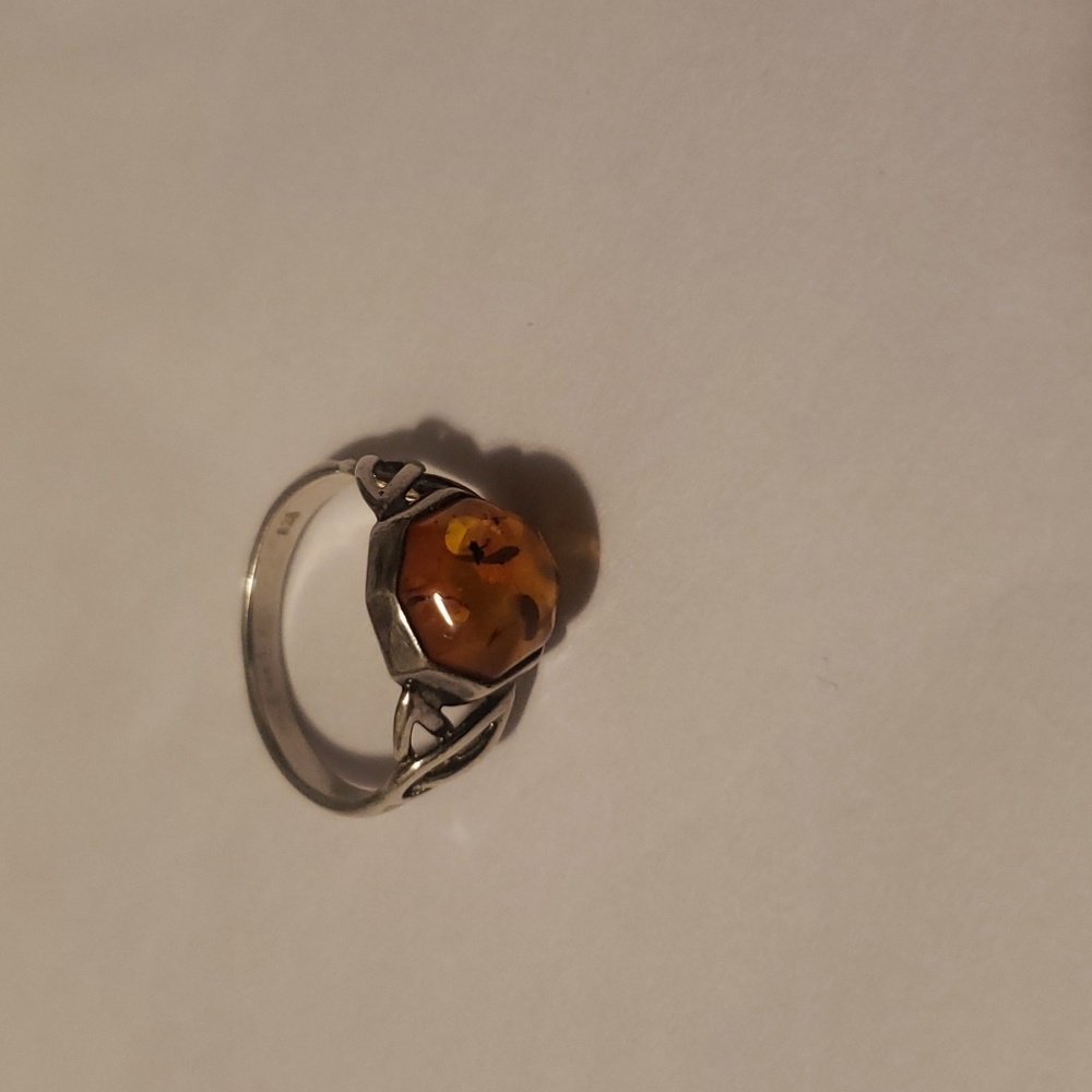 Vintage Baltic amber And 925 Set - Picture 2 of 10